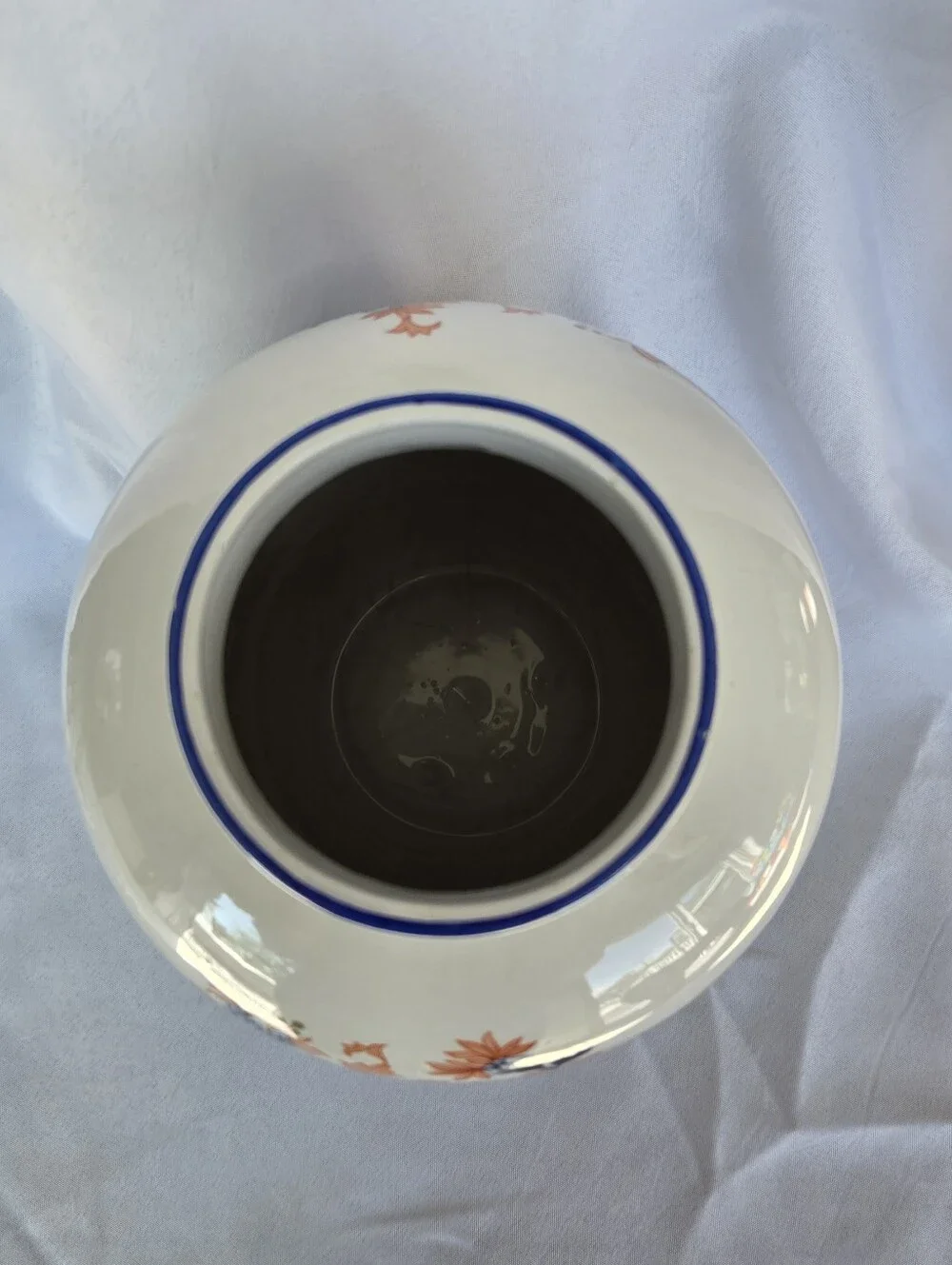 Vintage Ethan Allen Imari-Style Ginger Jar Vase Italy